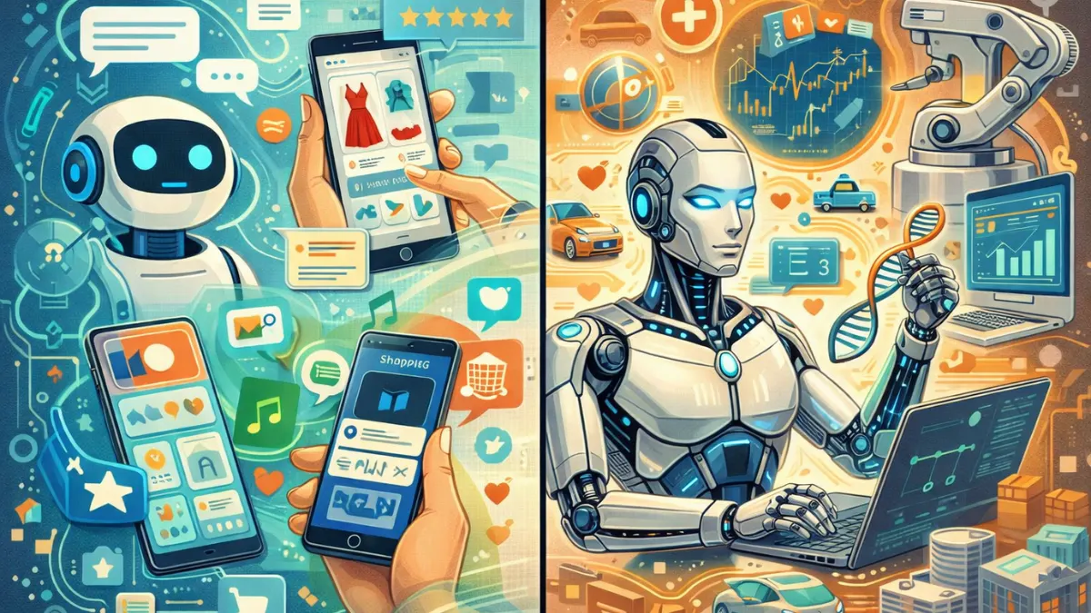 Comparison between narrow AI tools and broader AGI capabilities