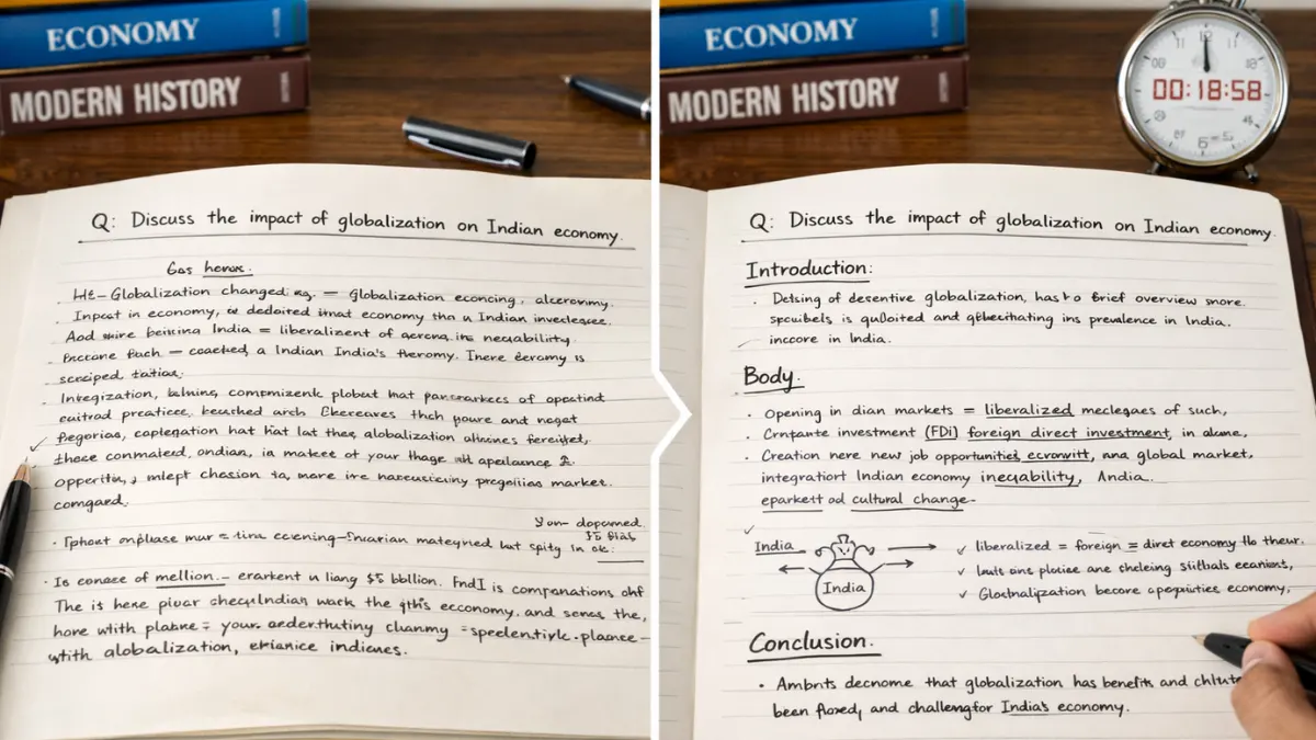 Comparison of slow answer writing versus structured fast exam writing strategy