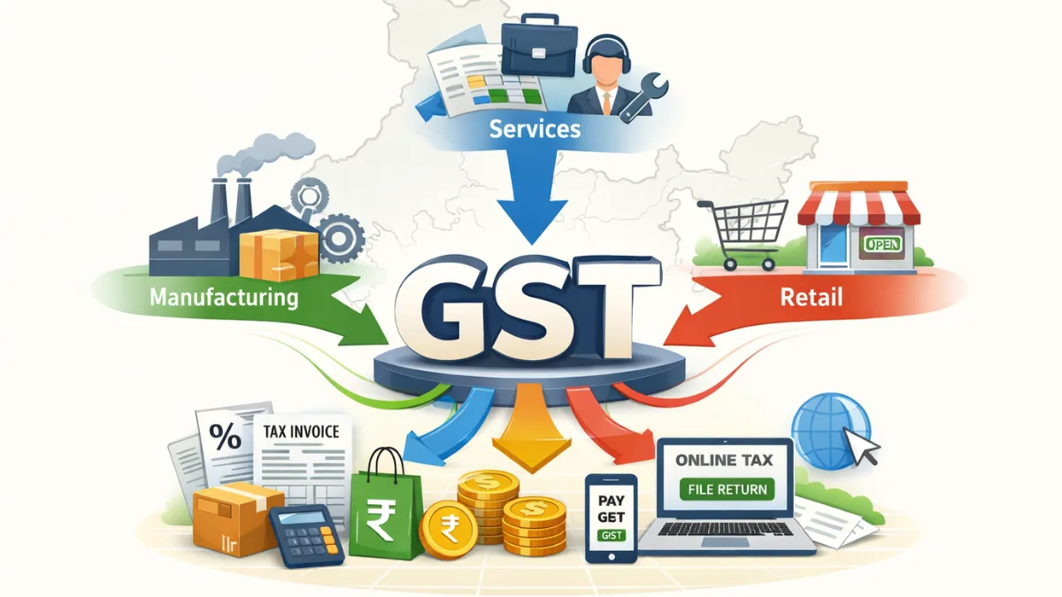 Debate on GST reform versus compliance burden between government and businesses in India