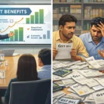 GST structure in India showing unified tax reform across multiple sectors