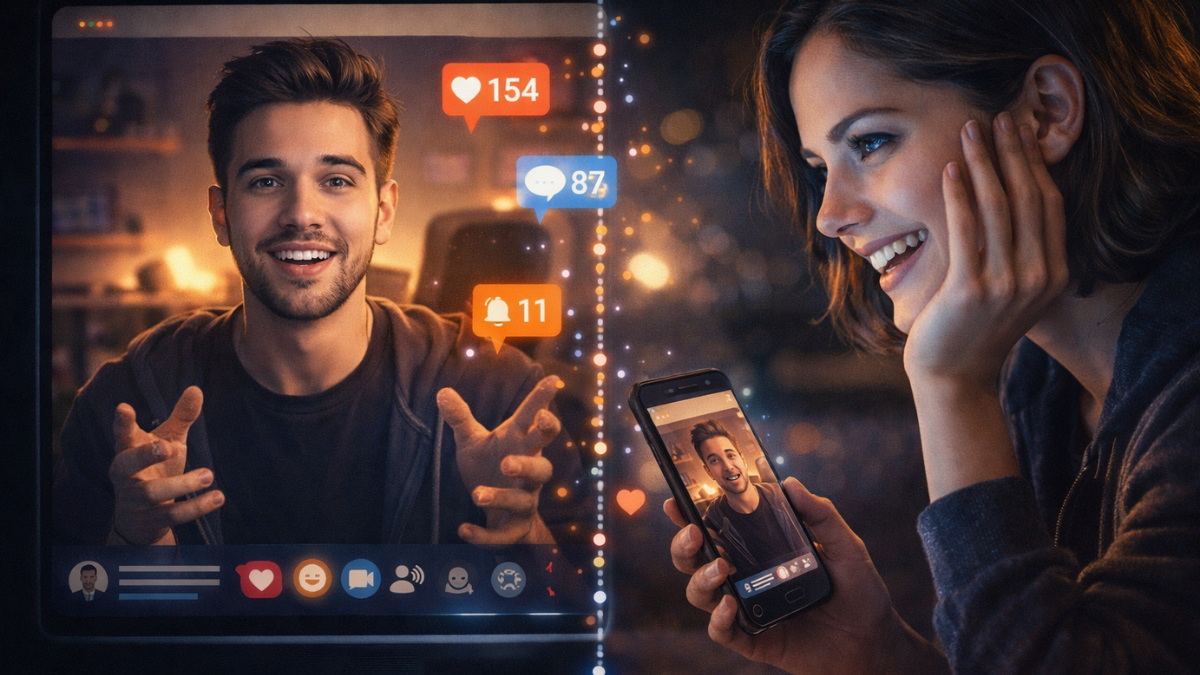 One-sided connection between creator and audience in parasocial relationships