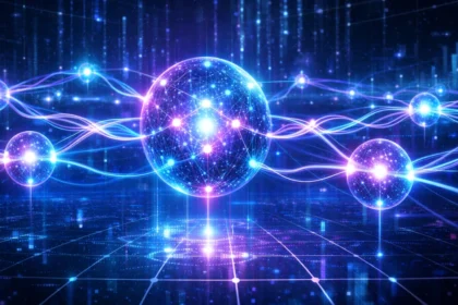 Quantum internet network with entangled nodes and futuristic connections