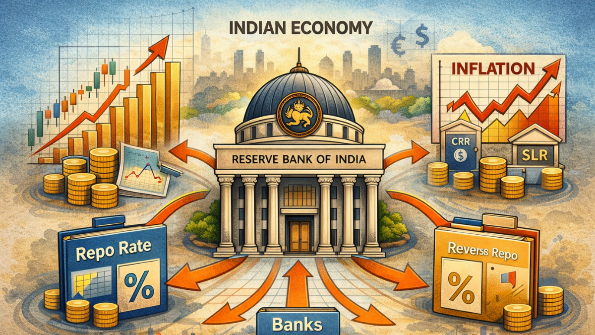 RBI controlling Indian economy visualization