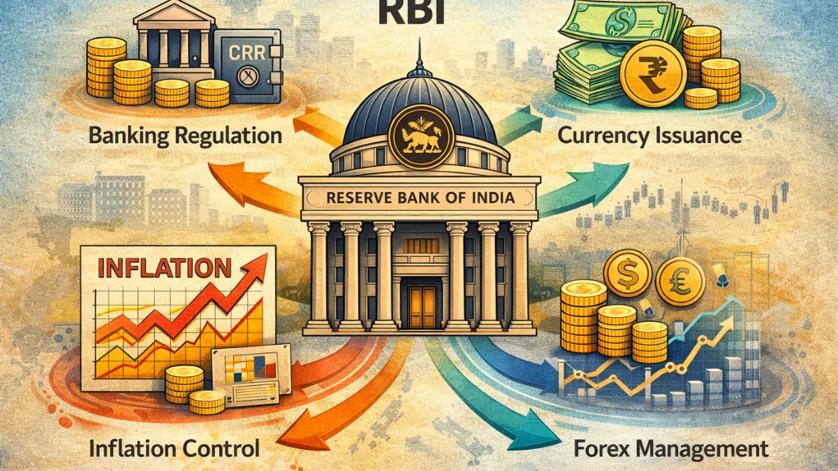 RBI functions infographic India