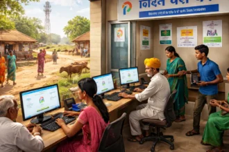 Rural digital service center showing Digital India Programme impact in villages