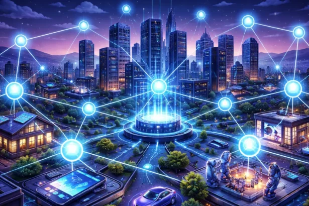 Smart city powered by edge AI processing data locally
