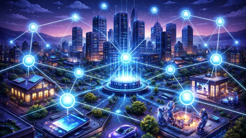 Smart city powered by edge AI processing data locally