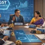 Visualization of Centre-State fiscal relations under GST in India