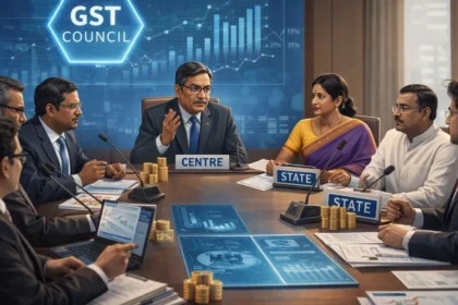 Visualization of Centre-State fiscal relations under GST in India