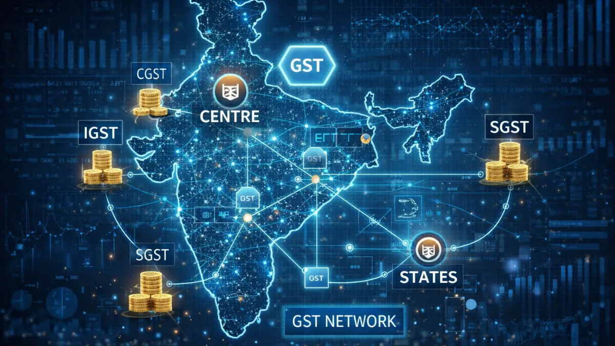 Visualization of Centre-State fiscal relations under GST in India