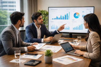 Startup funding structure in India showing venture capital, angel investors, and domestic capital flow