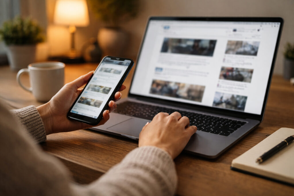 People discussing a controversial film debate on social media and news platforms about Kashmir Files