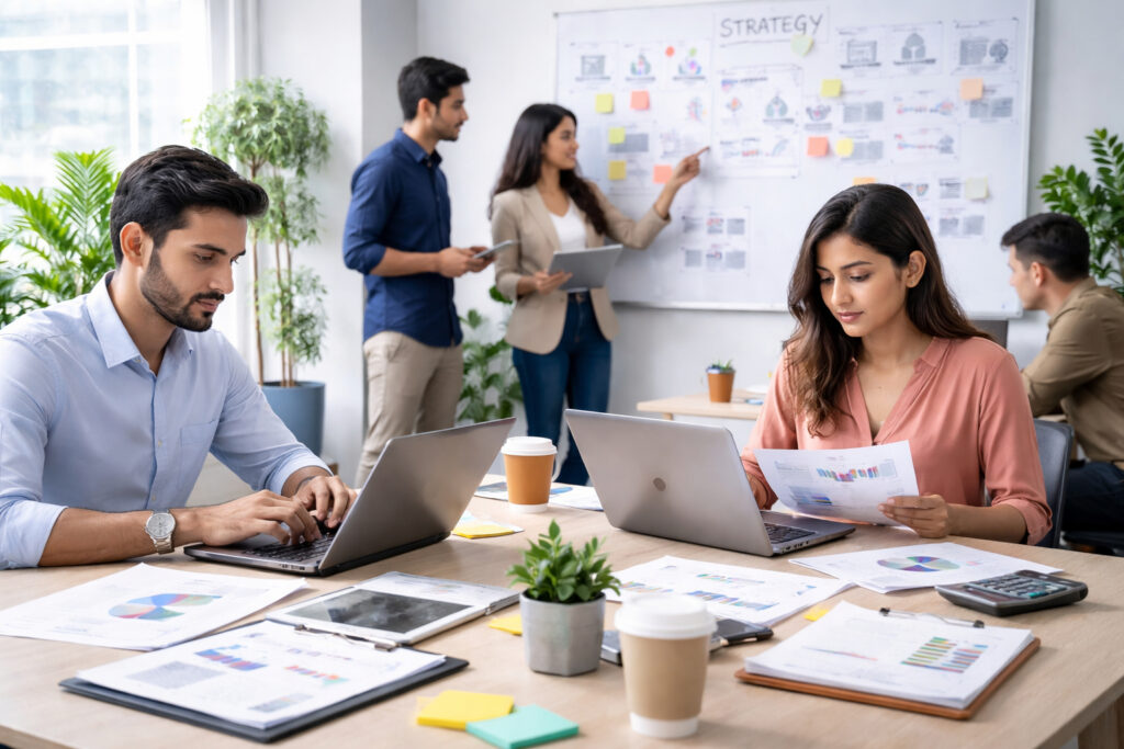 Startup team managing compliance, expansion, and operational complexity