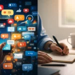 Before and after dopamine detox illustrating focus improvement