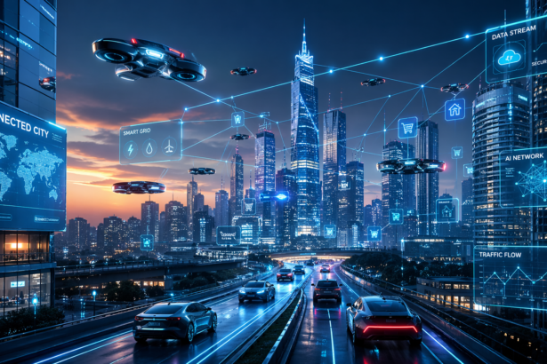 Future internet smart city with AI-driven connectivity