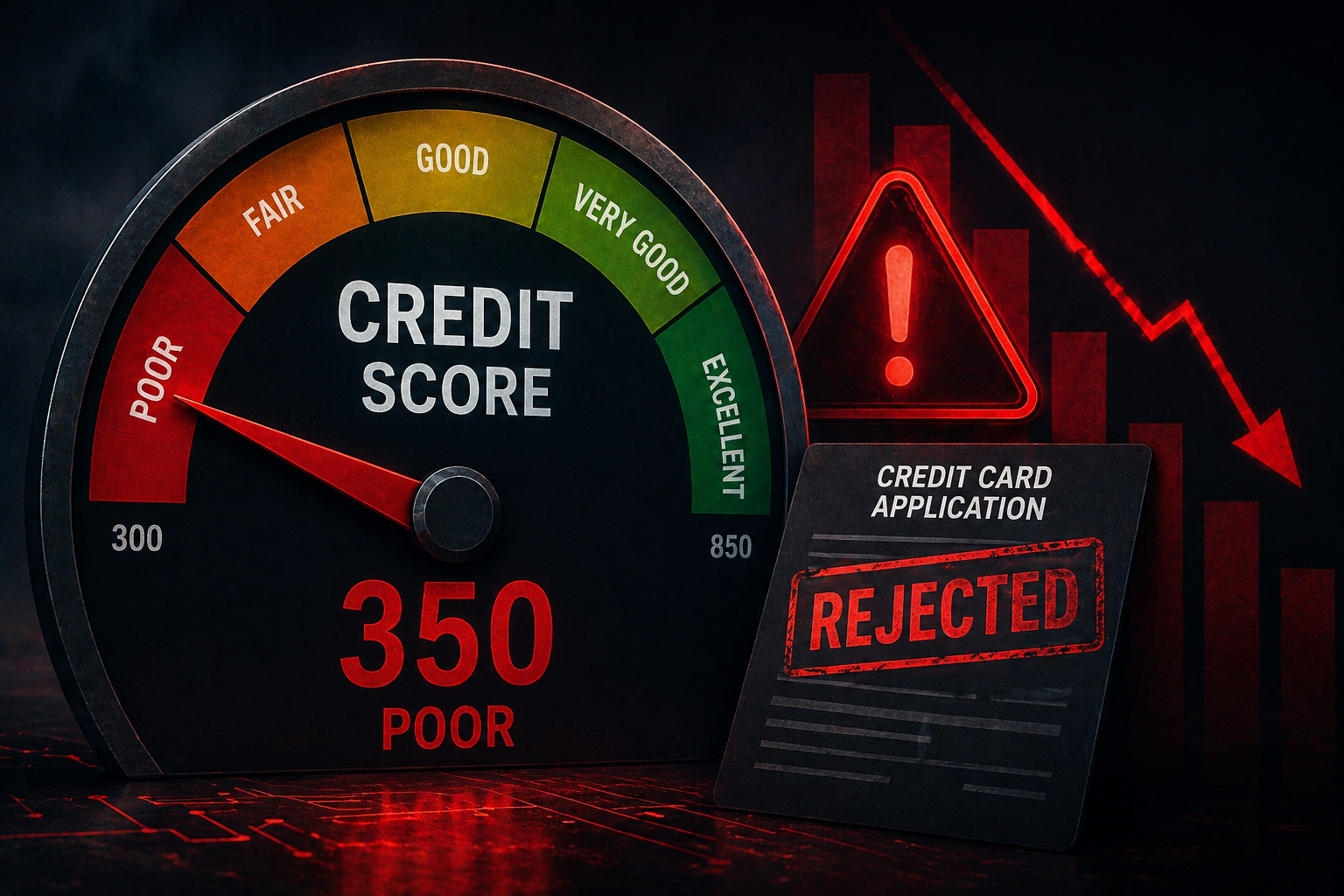 Credit score impact on credit card approval in finance and banking
