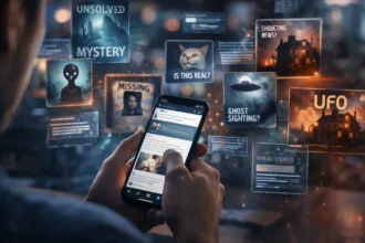 Comparison between factual news and Internet Lore narratives online