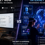Comparison of current internet and immersive future internet experience