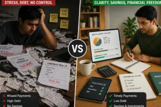 Comparison of financial habits impacting credit score in Finance & Banking India