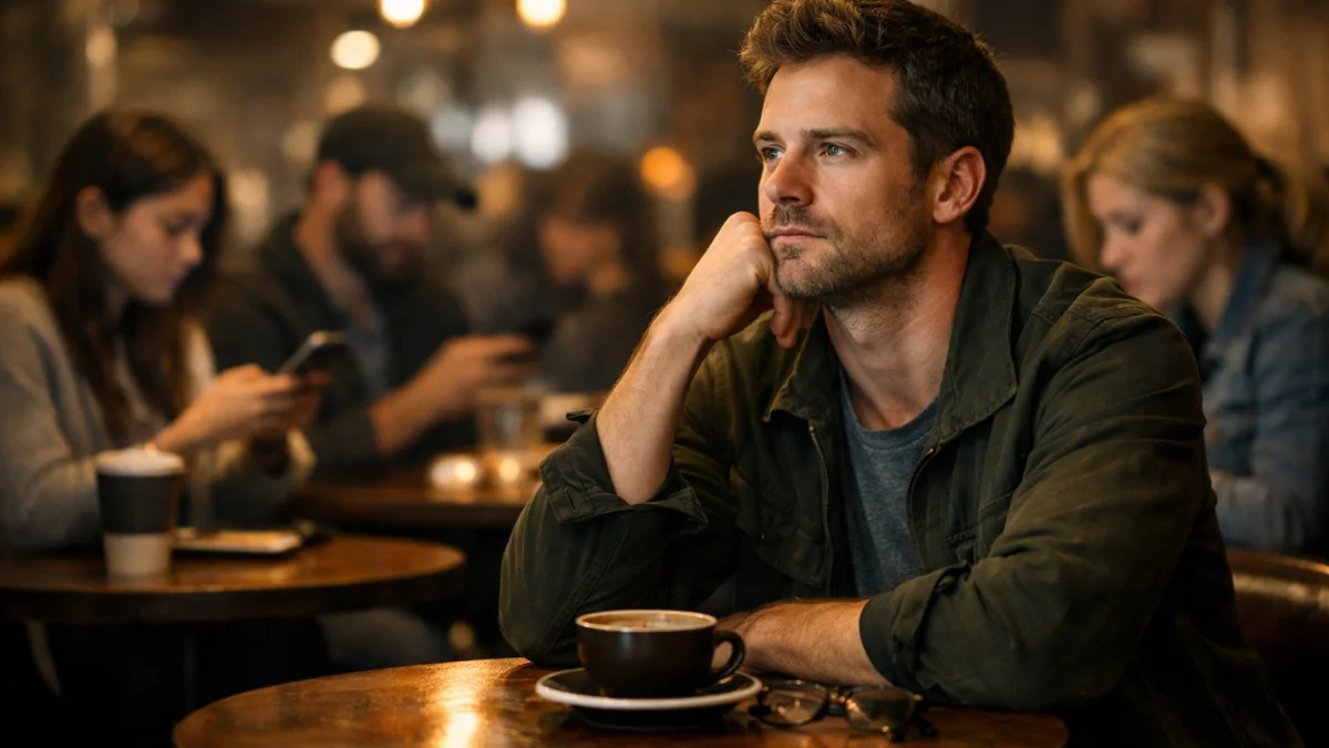 Dopamine detox concept showing digital distraction in everyday life