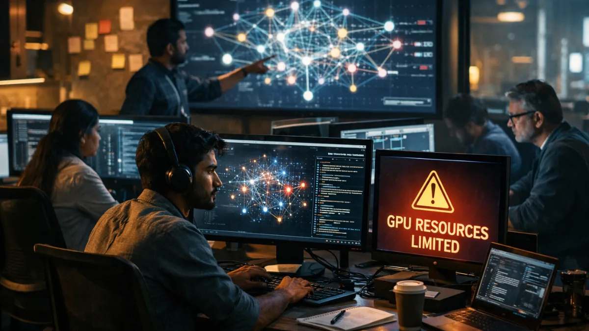 GPU shortage in India affecting AI startup development environment 