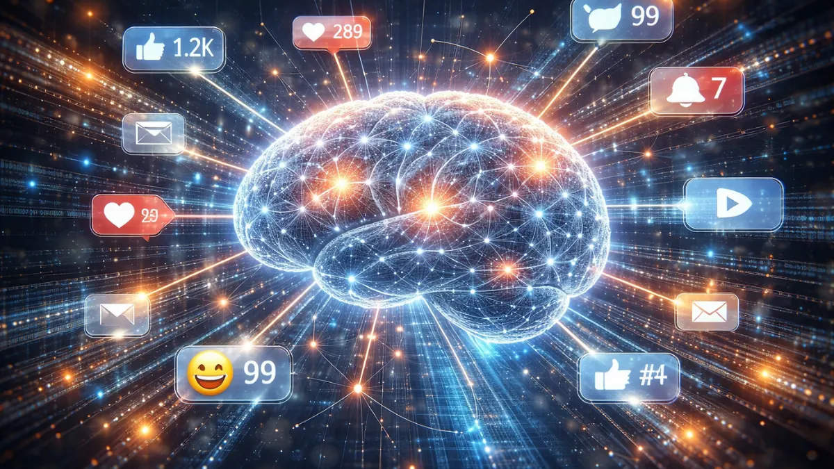 Human brain influenced by social media and internet data streams