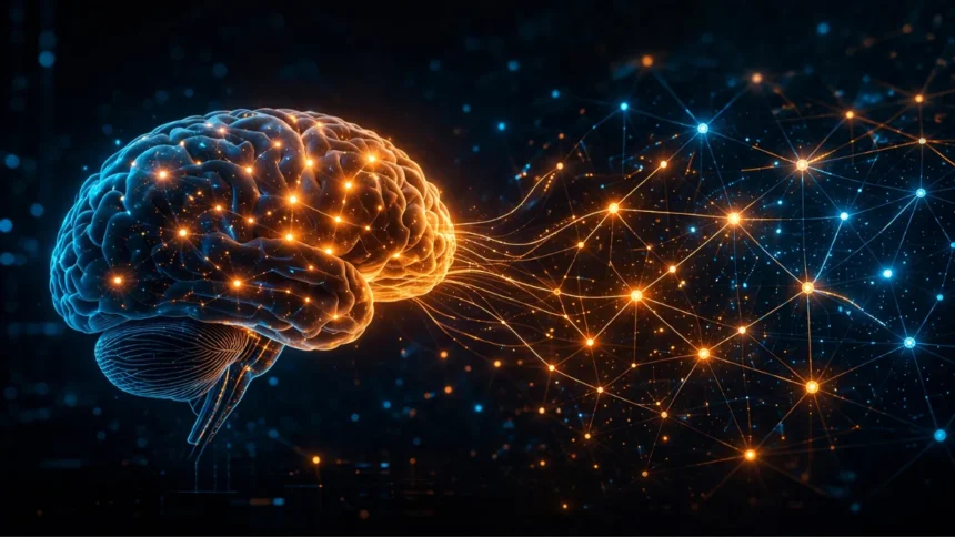 Human brain vs artificial neural networks concept