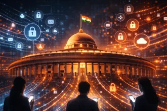 Indian Parliament debating digital privacy laws and data protection