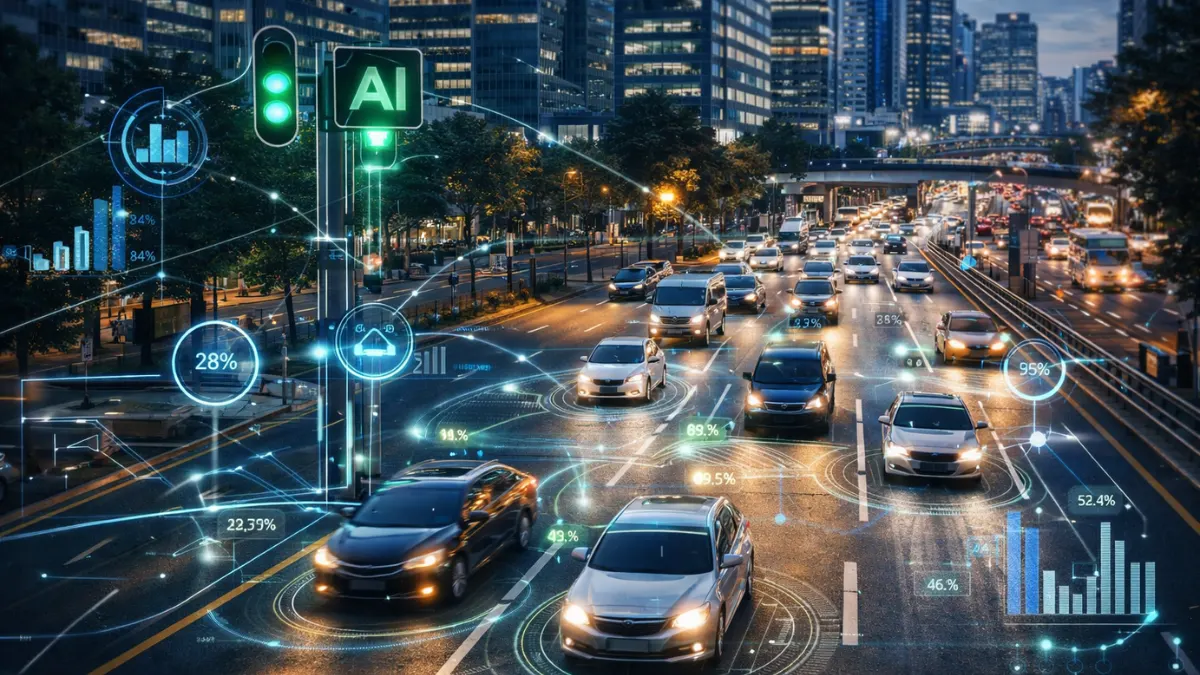 Intelligent traffic management system in a smart city