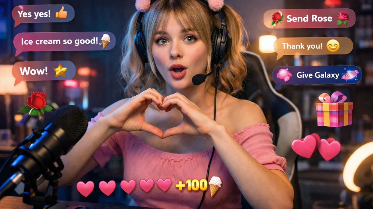 NPC meme creator reacting to live gifts in repetitive loop