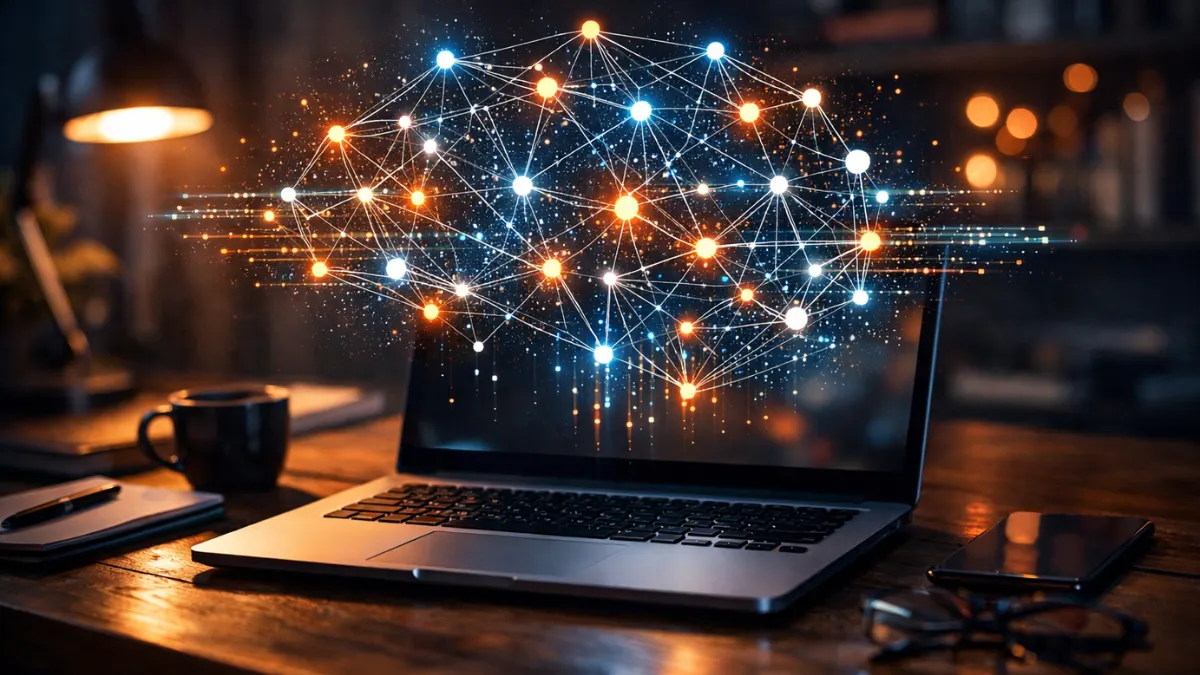 Neural network visualization powering modern AI systems