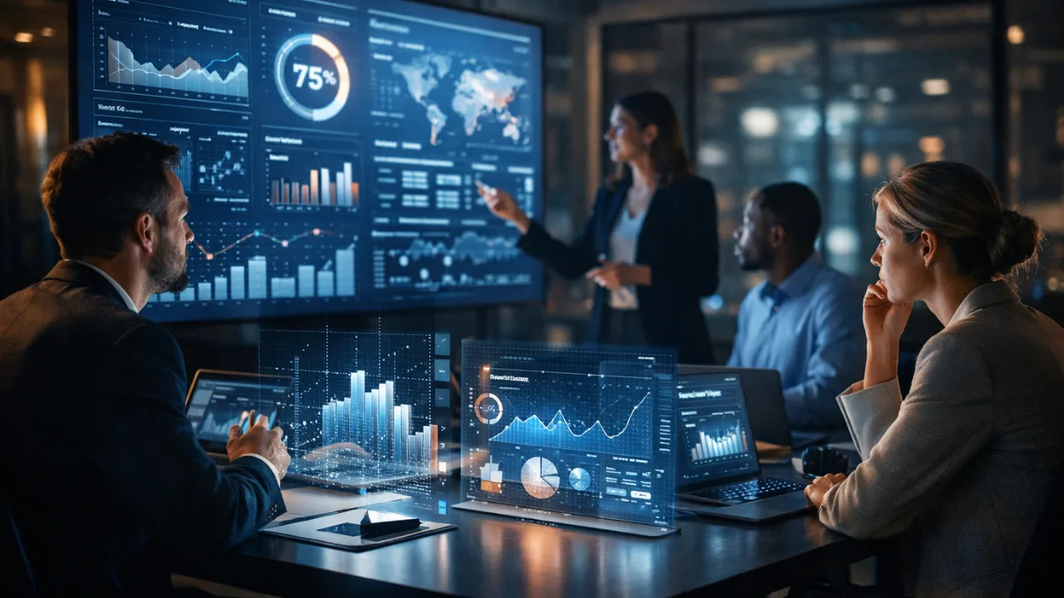 Next-Gen AI Systems assisting business decision making in modern workplace