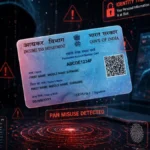 PAN card misuse and identity theft warning concept