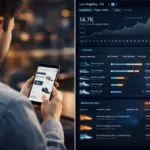 Split view of user activity and data analytics tracking system