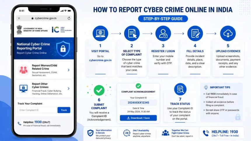 how to report cyber crime online in india,
