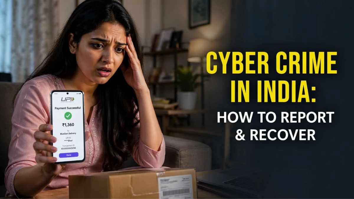 report cyber crime India guide illustration