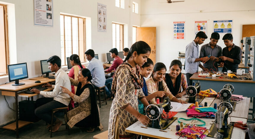 Skill India success rate analysis showing youth training and employment challenges in India