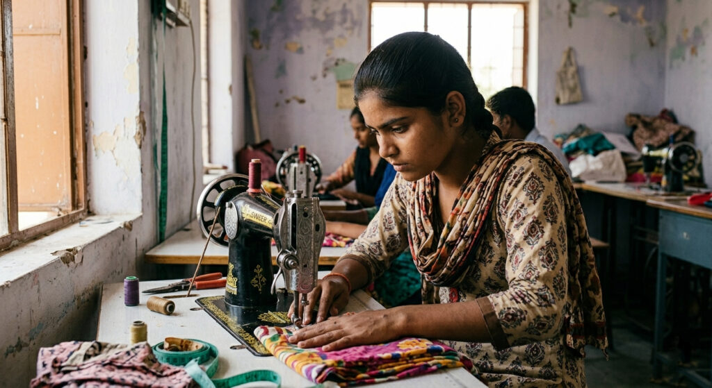 Indian youth working in low-paying jobs after skill training programs