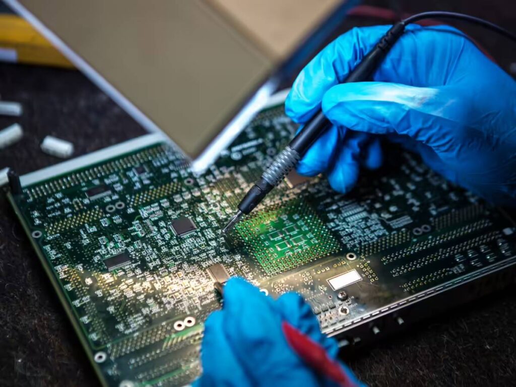 Indian government officials reviewing electronics manufacturing investment proposals