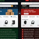 Comparison between safe and fake websites for cybersecurity awareness