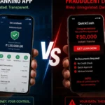 Comparison of secure apps and dangerous loan apps in cybersecurity context