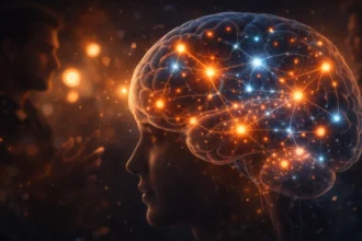 Human brain analyzing emotions and signals during a vibe check