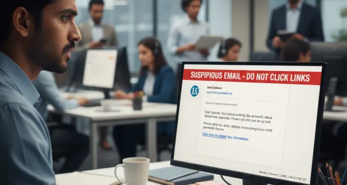Phishing and social engineering attacks shaping modern work culture.