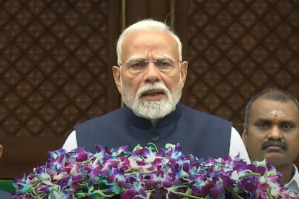Prime Minister Modi addressing NDA Parliamentary Party meeting in Parliament House, New Delhi