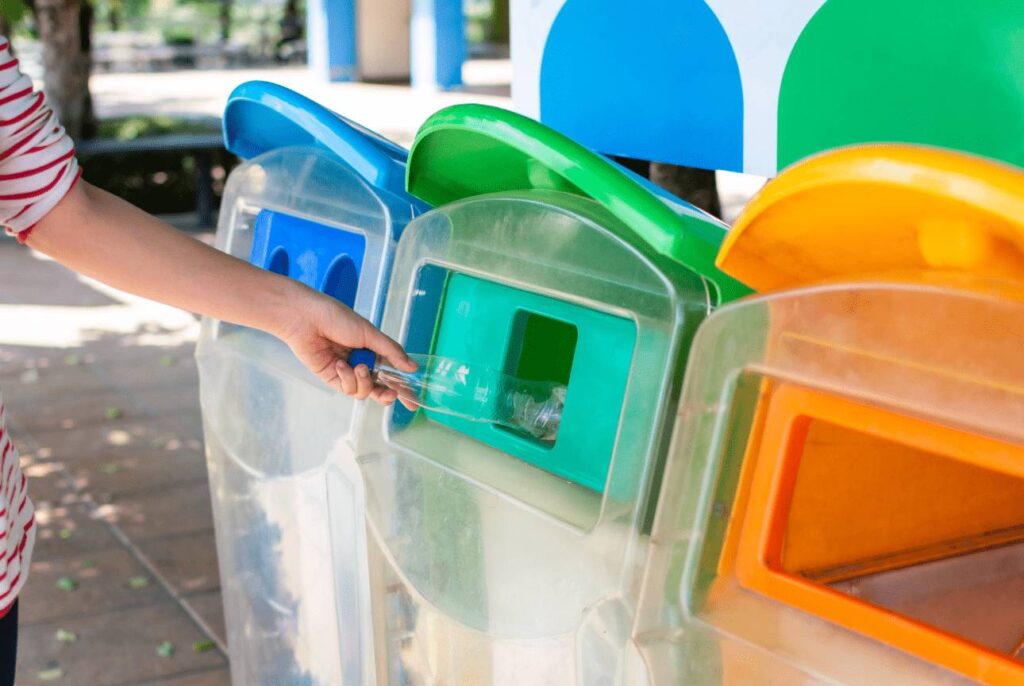 Segregating wet and dry waste as a pollution control step