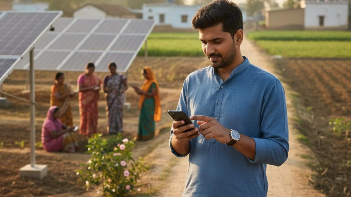 Social impact startup founder managing a rural business in India