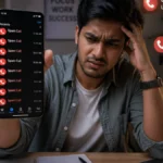 User receiving spam calls in India on smartphone highlighting Technology & Digital Issues