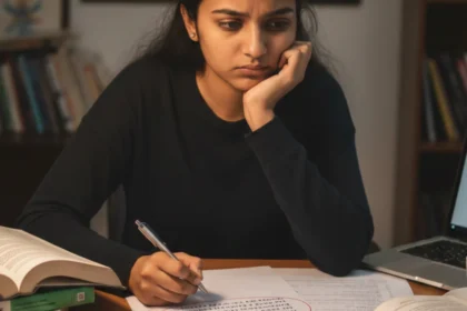 Why Knowing the Topic Isn’t Enough in Exams illustrated through a student analysing an exam question