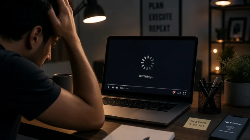 slow internet buffering video problem at home