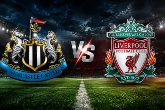 Newcastle vs Liverpool Premier League clash featuring players from both teams
